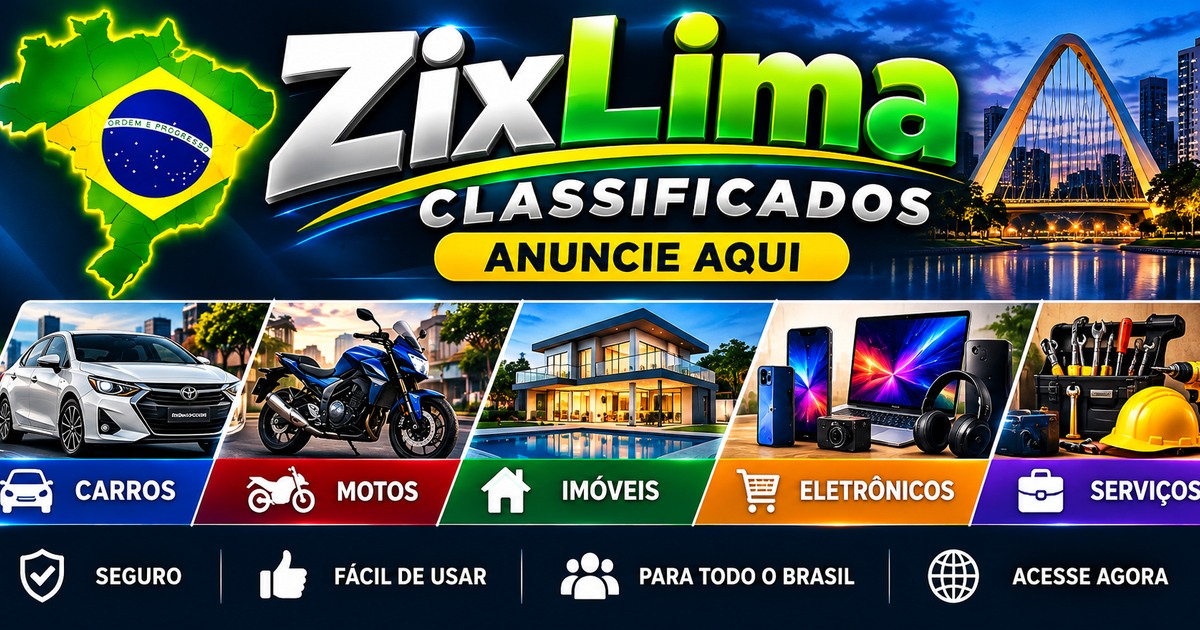 ZixLima Classificados. Anuncie carros, motos, imóveis, eletrônicos e serviços em todo o Brasil.